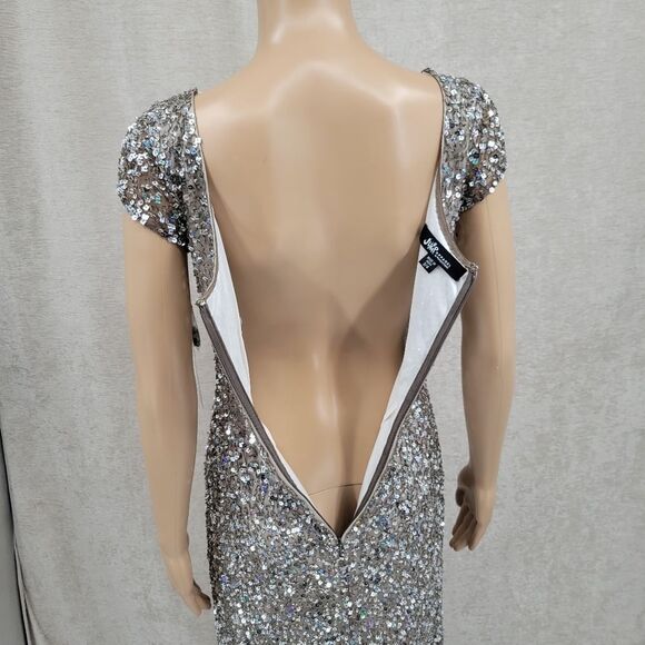 JUMP apparel Sparkly Silver Sequin Dress, Juniors Size 3/4 NEW NWT - Picture 7 of 14